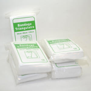 ผ้าพันแผลสามเหลี่ยมที่ไม่ทอสำหรับสลิงแขนผ้าโปร่งดูดซับทางการแพทย์หลายขนาด - Product Image 5