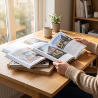 Libro de Tapa Blanda con Encuadernación Perfecta Personalizada, Papel Offset y Papel de Arte con Acabado UV Localizado para Álbumes, Catálogos y Folletos, Fabricación OEM