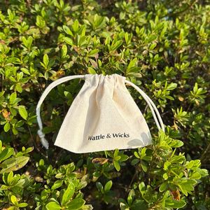 Organic Cotton <b>Canvas</b> Dust Bag Pouch Custom Logo Print for Crafts Stickers Gifts Candles Photo <b>Frames</b>-GOTS Certified - Product Image 1