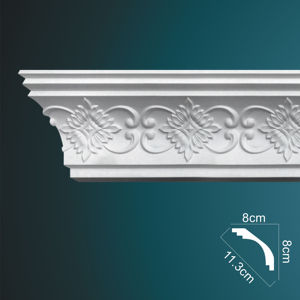 Moulure de <span class=keywords><strong>corniche</strong></span> pour matériaux de construction intérieurs Moulure décorative pour sculpture Polyuréthane à l'intérieur Moulure étanche pour coin sculpté - Product Image 1