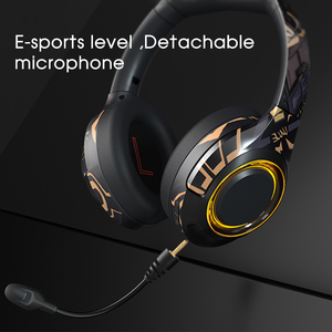GlobalCrown-<span class=keywords><strong>EL</strong></span>-A2 plegables con micrófono desmontable, auriculares inalámbricos RGB para videojuegos - Product Image 4