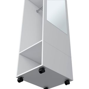 Organizador de armario de madera convertible blanco para dormitorio DB Devon, armario plegable, armario de almacenamiento para uso en apartamentos - Product Image 5
