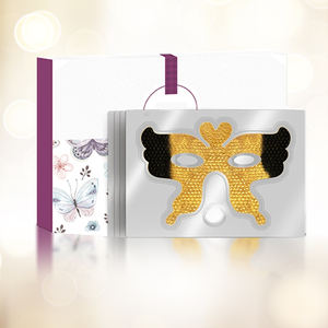 แผ่นมาส์กใต้ตาแบบไฮโดรเจลรูปผีเสื้อ 360 องศา ครอบคลุมรอบดวงตา สำหรับการนอนหลับ ผลิตโดยโรงงานในจีน กล่องแบบกำหนดเอง - Product Image 2