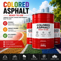 Matériaux de pavage en asphalte coloré de qualité OEM pour la construction routière, bitume coloré pour pavage