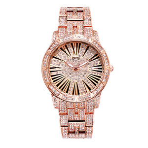 Reloj de Cuarzo para Mujer con Correa de Diamantes, Resistente al Agua, Apto para un Entorno Laboral Versátil y Uso Diario - Product Image 5