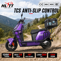 1200W 55km/h Electric Motorcycle Steep Climb 48V 60V 72V Battery Food Delivery Commuter OEM ODM Custom