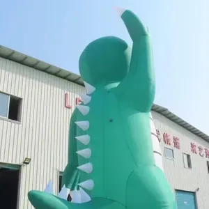 학교 kdis에서 광고를 위한 10 미터 거대한 led 빛 악어 팽창식 악어