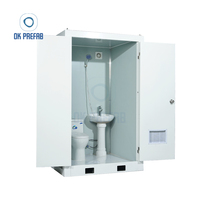 Toilettes d'urgence portatives préfabriquées mobiles Offre Spéciale, toilettes chimiques en acier, toilettes portatives mobiles pour la construction
