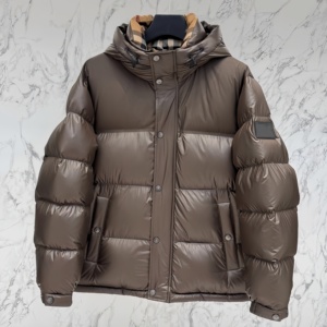 Giacche in Piuma di Lusso per Uomo con Logo Personalizzabile, Giacca Invernale Calda con Cappuccio Antivento e <span class=keywords><strong>Impermeabile</strong></span>, Cappotto Casual da Uomo Taglie Forti - Product Image 3