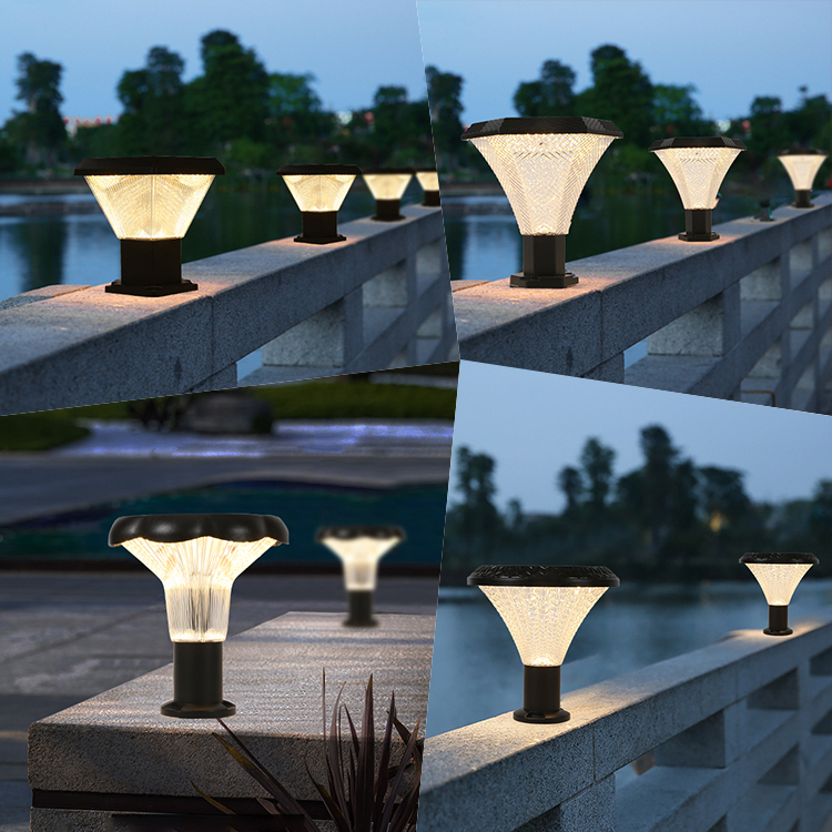 Wholesale Price Remote Control Waterproof IP65 Outdoor RGB Dimmable 30w LED Solar Pillar Lights