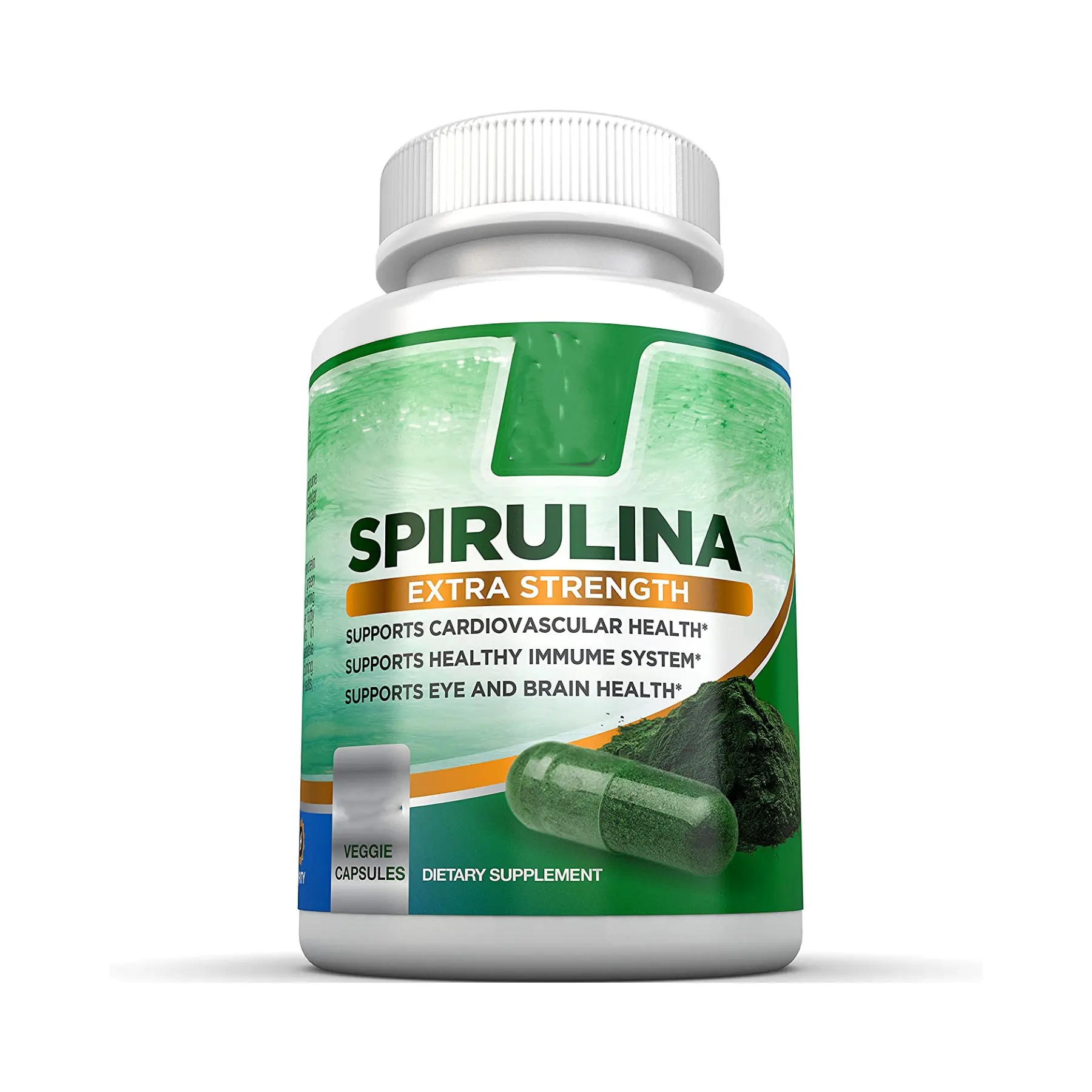 Sıcak satış tüm satış yüksek kalite üreticisi OEM Spirulina kapsül ile Protein ve vitamin, 60 sayısı
