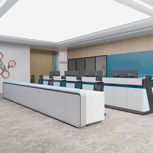 จอมอนิเตอร์โต๊ะศูนย์บัญชาการสื่อสารฉุกเฉินโต๊ะทำงานโลหะคอนโซล - Product Image 6