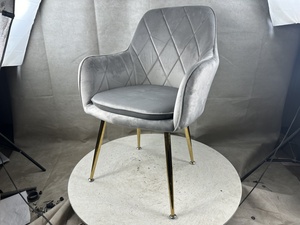 <span class=keywords><strong>Sedie</strong></span> Imbottite di Lusso per Soggiorno, Poltrone Relax per Camera da Letto, <span class=keywords><strong>Sedie</strong></span> in Velluto Trapuntato per Sala da Pranzo - Product Image 6