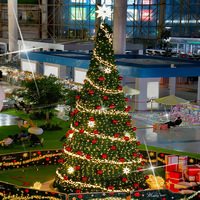Árbol de Navidad Gigante de 5 Metros con Luces LED Integradas para Decoración Navideña Comercial en Exteriores
