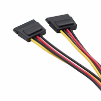 Cable Adaptador en Y LP4 2 SATA, Arnés de Cableado Automotriz, Color OEM, Longitud Personalizada, Certificado RoHS, 100% Probado para Dos SATA