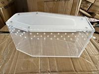 Enceinte acrylique transparente faite sur commande claire de cercueil de tarentule acrylique