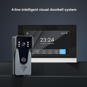 Videoportero Tuya 1080P de 7 Pulgadas, 4 Cables, WiFi, Monitor Interior, Desbloqueo Remoto, Sistema de Intercomunicación Inteligente para el <span class=keywords><strong>Hogar</strong></span> - Product Image 3