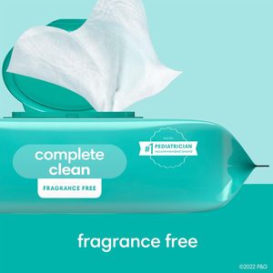 Lingettes pour bébé 100% sans parfum, pour peaux sensibles, 216 lingettes, 17,8 x 17 cm, vente en gros - Product Image 6