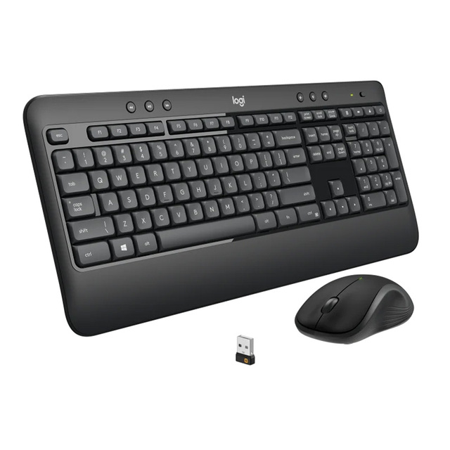 Best Selling Dark Grey Logitech MK540 ADVANCED Gaming and Wireless Mouse Combo Keyboard USB Unifying for Laptop