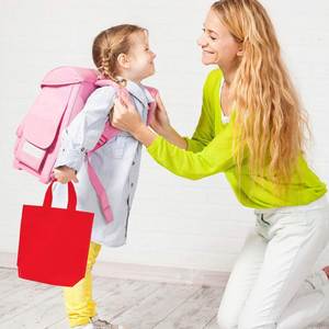 Bolsa de Tela No Tejida Reciclada y Reutilizable con Logotipo Personalizado para Regalos de Fiesta de Cumpleaños, Bolsa de Dulces Arcoíris - Product Image 5