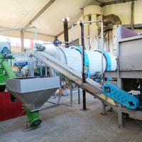 Nieuwe efficiënte rotatiedroger voor cassave- en bonen-tapiocazetmeelresten