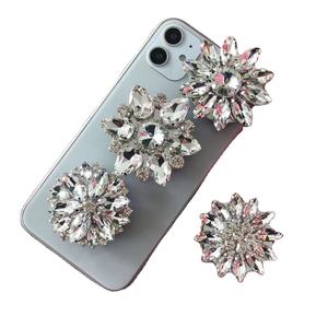 Luxe Bling Perle Strass Diamant Pliant UP <span class=keywords><strong>Support</strong></span> de Téléphone <span class=keywords><strong>Poche</strong></span> <span class=keywords><strong>Douille</strong></span> Doigt Logo Personnalisé cellule Grip Up Prises <span class=keywords><strong>Support</strong></span> de Téléphone - Product Image 1