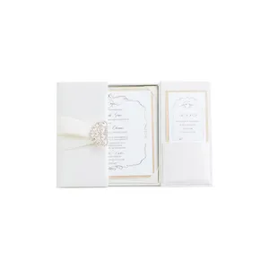 Оптовая продажа шелковых свадебных пригласительных коробок на заказ