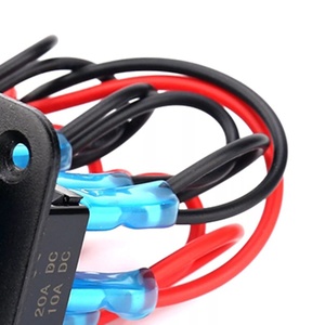 3 gang ON-OFF 12V-24V 2 màu xanh LED Rocker chuyển nhôm bảng điều chỉnh chuyển đổi thiết bị chuyển mạch Dash 5 pin on/off cho xe Maine ATV - Product Image 4