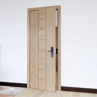 Portes en bois à vente directe, insonorisées, coupe-feu, pour usage domestique, supermarchés et villas, design moderne, garantie 1 an