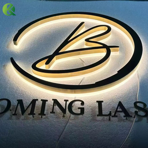 Tùy chỉnh 3D Acrylic <span class=keywords><strong>LED</strong></span> kênh chữ vàng kim loại công ty kinh doanh cửa hàng dấu hiệu tòa nhà văn phòng ngoài trời không thấm nước tường - Product Image 3