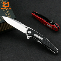 Couteau pliant de 22 cm, lame à pointe tombante, manche G10, outil de chasse en plein air, outil de poche, camping, EDC
