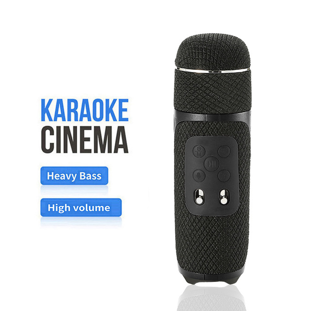 Multifunctional CQS-S551 Wireless Blue Tooth Microphone Handheld Microphone Come With Audio Mobile Kids Singing Microphone