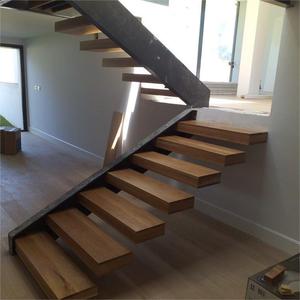 Hiện đại kiến trúc nổi cầu thang gỗ cho mở-kế hoạch nhà nhúng LED Strip vật liệu bền cho biệt thự - Product Image 2