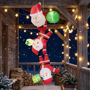 Grand modèle <span class=keywords><strong>de</strong></span> Père Noël gonflable lumineux personnalisable pour les événements d'ouverture <span class=keywords><strong>de</strong></span> centres commerciaux et la publicité <span class=keywords><strong>de</strong></span> la saison des fêtes <span class=keywords><strong>de</strong></span> Noël - Product Image 4