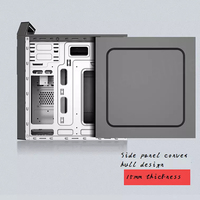 Caja de PC para Juegos ATX de Torre Completa Personalizada de Fábrica, de Acero, con Puertos de Audio/USB, Placa SPCC, 4 Ranuras PCI, Molde Privado en Stock
