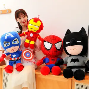 Vendita calda di film di alta qualità Lron Man Spider Man Batman bambola capitan America peluche per bambini regalo