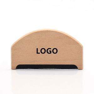 Custom Logo Manual Multifunction Promotional <b>Pet</b> Hair Lint Remover Roller <b>Brush</b> Eco-Friendly Wooden Wool Sweater Comb Mini - Product Image 1