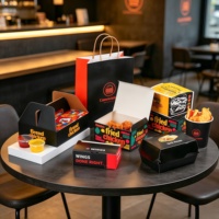 Caja de Embalaje para Papas Fritas con Logotipo Personalizado, Caja de Embalaje para Camiones de Comida Rápida, Contenedor de Alimentos, Cajas para Nuggets de Pollo Frito