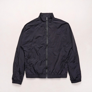 トラックスーツ防水ナイロンサイドストライプウインドブレーカースタンドカラーロゴブランド反射ストリップ - Product Image 5