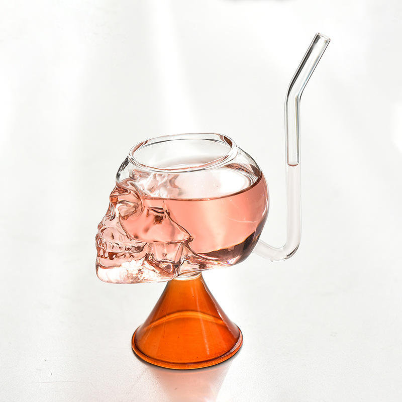 Skull vampire cup orange bottom 1116cm-201-300ml