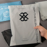 Enveloppe d'expédition personnalisée en polyéthylène biodégradable à 100 %, couleur gris D2W, pour vêtements et costumes, emballage d'expédition, sac de messagerie, polymailer