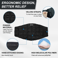 World-bio nouveauté personnaliser micro-ondes auto-absorbant thérapie de l'eau pack de chaleur pour la taille soulagement de la douleur coussin chauffant