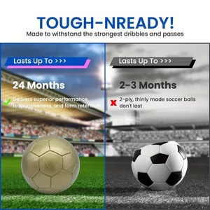 <span class=keywords><strong>Ballon</strong></span> de football de taille officielle personnalisé en cuir PU pour le sport et l'entraînement – Fournisseur fabricant - Product Image 2