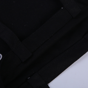 Blank Shopping Bag Plain Organic <strong>Black</strong> 100% Cotton Canvas <strong>Tote</strong> Bag With Custom Logo Printed - Product Image 4