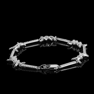 Hip Hop 2.5mm Zircon Bracelet <b>Men</b> Tennis Dainty Fine Chain Link Bracelets Women Designer Fashion Charm Bracelets Wholesale - Product Image 2