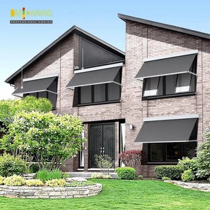 Auvent polyvalent en aluminium à bras articulé avec inclinaison réglable, <span class=keywords><strong>manivelle</strong></span> ou <span class=keywords><strong>moteur</strong></span> tubulaire, faible entretien pour la maison et les marchés extérieurs - Product Image 1