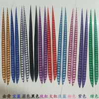 Plumes longues de faisan Lady Amherst artificielles teintées en gros pour costumes de carnaval, festivals et décorations de la Trinidad