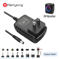 Adaptateur secteur mural en gros à marque privée, prise DC 5.5*2.1mm et 5.5*2.5mm disponible pour enceinte Bluetooth