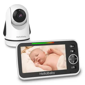 Micrófono de alta sensibilidad, 5 pulgadas, 720P, vídeo, Monitor de bebé, cámara de vídeo