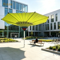 Parasol Tulipe à Motif Art Déco Imprimé pour Hôtels, Piscines, Resorts, Restaurants, Cafés et Jardins
